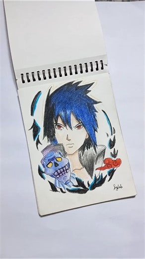 My first journey with my anime sketch book 🔥 #short