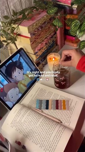 Pov: It's night and u finally get time to read and relax