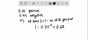 SOLVED:Genetics Huntington's disease is a hereditary ailment caused by a recessive gene. If both parents carry the gene but do not have the disease, there is a 0.25 probability that an offspring will fall victim to the condition. A newly wed couple find through genetic testing that they both carry the gene (but do not have the disease). If they intend to have four children, find the probability of each event. (a) At least one child gets the disease. (b) At least 3 of the children get the disease