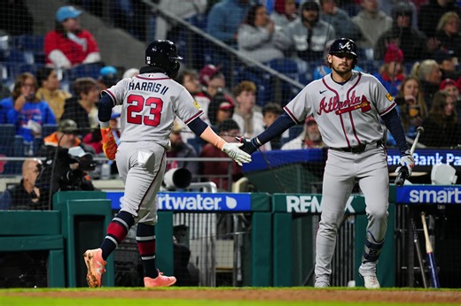 Michael Harris II leads surging Braves past slumping Phillies 4-2 for 3-game sweep