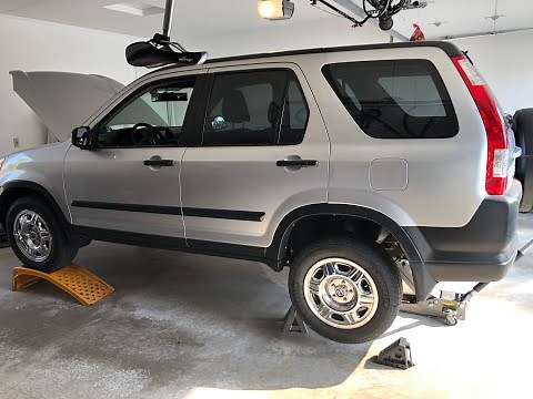 2002-2006 Honda CR-V: Transmission fluid drain/refill, oil/air filter change, throttle body cleaning