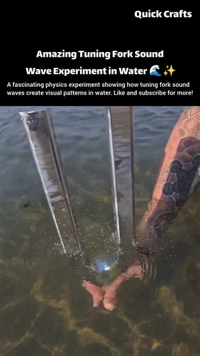 Amazing Tuning Fork Sound Wave Experiment in Water 🌊✨