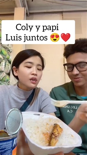 Papi Luis y coly juntos en el trabajo 😍❤️