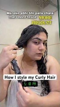 3 hours in 90 seconds: My Curly Hair Routine for Perfect Curls! #vaishnavithakur #curlyhair