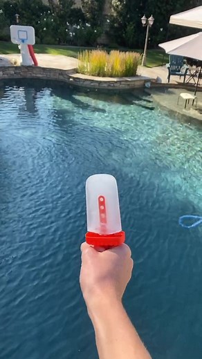 This is the result of the pool water popsicle🏊‍♂️! It was sooo.... JK I didn’t eat it! I’m going to the market what should I get? #popsicle #no #fyp