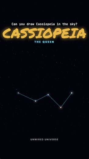 Can you draw Cassiopeia in the sky? #astronomy