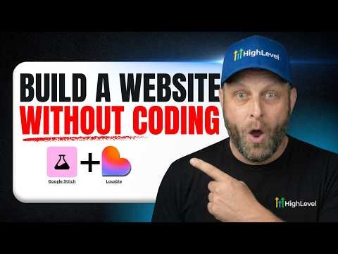 How to Build a Full Website Without Coding Using AI (Google Stitch + Lovable)
