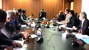 Federal Minister for Planning, Development and Special Initiatives Asad Umar chaired a meeting along with the Federal Minister for Science and Technology Fawad Chaudhry to discuss the PSDP projects carried out by the Ministry of Science & Technology. Secretary Planning, Secretary Railways and senior officials participated in the meeting. | Ministry of Planning, Development and Special Initiatives | Facebook