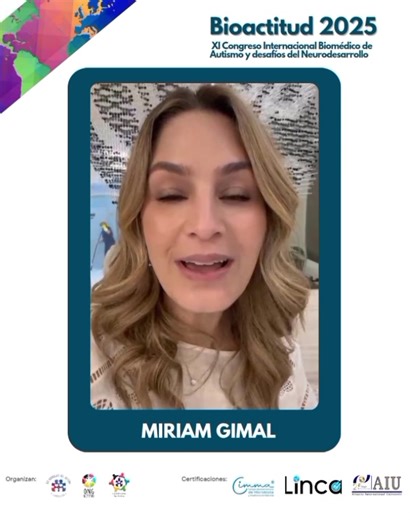 ✨ MIRIAM GIMAL, fundadora de Brain Treatment Center y pionera en Terapia MeRT en toda Latinoamérica, te invita a vivir la experiencia única de BIO ACTITUD 2025. 💙 Reconocida como una voz referente en el ámbito del autismo, Miriam partió de una experiencia familiar profundamente humana: el difícil diagnóstico de su hija. Lejos de rendirse, transformó ese desafío en inspiración, sostén y activismo. Su mensaje es claro y poderoso: el autismo no define el destino. Existen recursos, enfoques integra