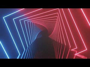 Sci-Fi Neon lights Abstract Animated Screensaver Wallpaper Background Video- Free footage