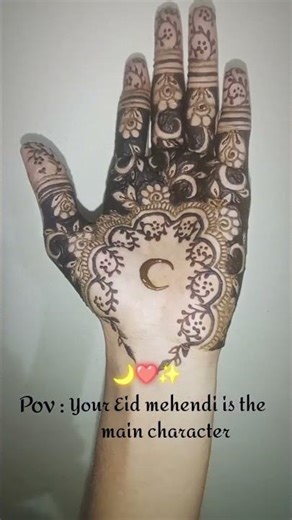 The Eid Inspo 🌙🤌🏻💗 #basic #art #foryou #mehndi #mehndidesign #mehandi