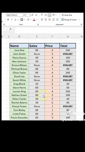 Excel Ninja Series - Tip # 7 Instead of searching for errors in your spreadsheet…Hit: Ctrl G → Special → Formulas → check “Errors” → OK Excel instantly selects EVERY error: ❌ #DIV/0! ❌ #N/A ❌ #VALUE! ❌ #REF! ❌ NAME? ❌ NUM! Then you can replace all your errors with the value by going to the formula bar and hitting control enter! Stay tuned for more Excel tips, and tricks !