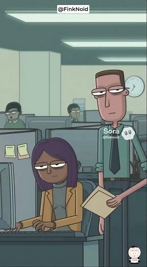 😞 Office Blues: The Dark Cartoon of Depressed Workers 🖤