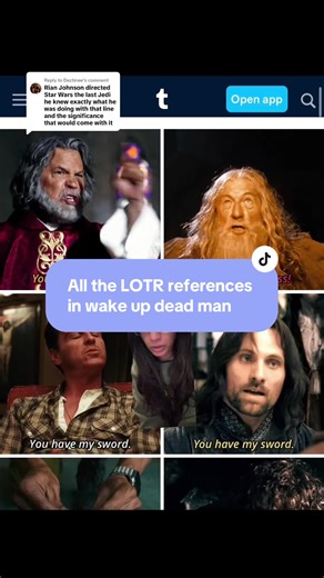 Replying to @Deztinee #greenscreen NO ONES BRINGING THIS UP! Thank you @minhasmorgul for bringing it to my attention #wakeupdeadman #lotr #foryoupage #rianjohnson