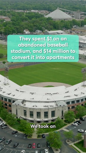 Core Redevelopment, a Midwest developer group, renovated the former baseball stadium in Indianapolis, Indiana into a 138-unit luxury apartment building. The city of Indianapolis gave them the school for $1 and it cost about $14 million to renovate. Unlocked from CNBC Make It takes an inside look at how much people spend on housing, what they get for their money and what they’ve had to sacrifice to turn their real estate dreams into reality. New episodes premiering Sundays at 4P ET on CNBC. | CNB