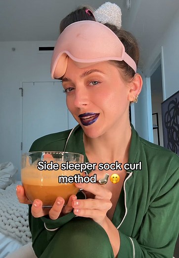 Side Sleeper Sock Curl Method: Easy Hair Curls Tutorial
