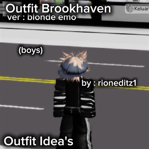 Blonde Emo Outfit Ideas for Roblox Brookhaven
