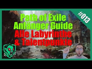 German Beginner's Guide Path of Exile - Labyrinth Trials/Talent Points Explained Guide German #013