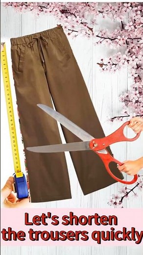 Let’s shorten the trousers quickly/ Sewing Tailor