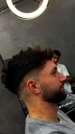 Textured Quiff Skin Fade Haircut - Styled with Forte Chrome Clay - #barber #menshair #hairconsultation #hairtransformation | FORTE Series | Facebook