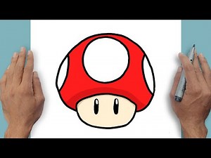 How to Draw Mushroom Easy Step-by-step | Super Mario