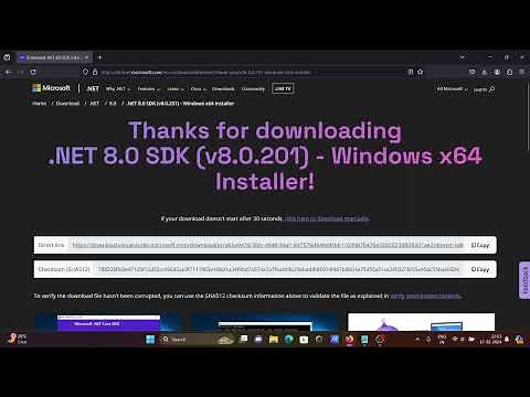 How to install .Net 8