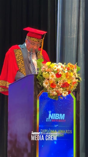 1.6K views · 15 reactions | ✨ The 43rd Diploma Awards Ceremony of NIBM continued with the welcome address delivered by Dr. Gunathilake Tantirigama, Chairman of NIBM. In his remarks, he warmly welcomed distinguished guests, graduands, and families, while reflecting on NIBM’s commitment to shaping future leaders through excellence in education.  #NIBMDiplomaAwards #CelebratingExcellence #BMICH #ProudGraduates #JourneyToSuccess #PinnacleOfAchievement | NIBM | Facebook