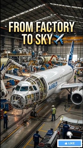How an Airbus A320 is Born! 🛠️✈️ #Aviation #Engineering #Shorts