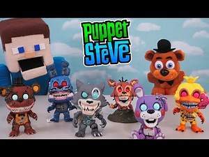 Five Nights at Freddy’s Funko Twisted Ones Pop Figures FNAF Set Unboxing Puppet Steve