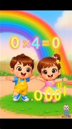 Zero Table Song for Kids | Table of 0 Easy Learning Rhyme | Math Tables for Kids | Kiddo Toons TV