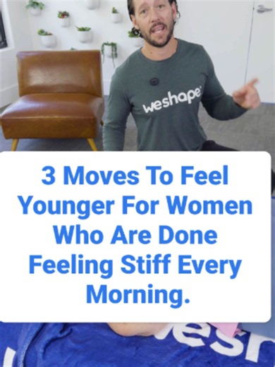Follow for more tips and click the link in our bio to learn more. Morning stiffness is not just part of getting older, it's a sign your body needs some attention. These 3 moves will change how you feel before you even have your coffee.