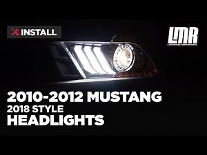 2010-2012 Mustang 2018 Style Headlight Install/Review