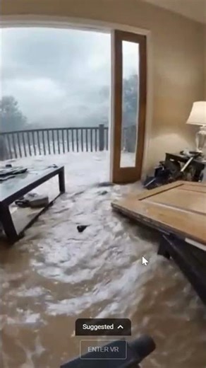 Flood Water Breaks Through the Door #shorts