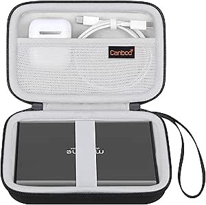 Canboc Hard Carrying Case for Maxone 250GB 320GB 500GB 1TB 2TB Ultra Slim Portable External Hard Drive HDD USB 3.0, Mesh Pocket fits Dongle, Flash Drives, USB Cable, SD Card, Black