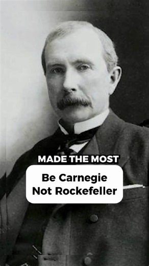 Rockefeller made more money than almost anyone in history — and it nearly destroyed him. Stress, burnout, health collapse. Carnegie did it differently. He capped his work at two hours a day and built a brain trust to do the rest. Both got rich. Only one protected his health and time. The lesson isn’t “work harder.” It’s build leverage early and let smart people multiply you. Be Carnegie. | Tai Lopez