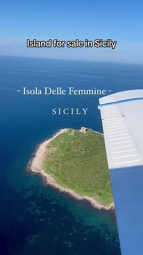 Did vou know this island is on sale? Video by @life_in_sicily Located a short distance from Palermo and the mainland (300 m), the sola delle Femmine (literally, Island of the Women is 13.9 hectares in surface with a maximum height of 35 m above sea level, where we can spot the remains of an ancient watchtower. Price 1.650.000 €EUR HISTORY OF THE ISLAND AND BUILDINGS The legend tales of thirteen Turkish maidens who, condemned for serious crimes, were embarked by their relatives on a ship and left