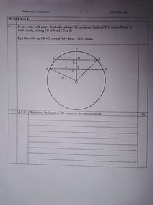 Mathematics Assignment7ANW/May 2025QUESTION 44.1\begin{tabul... | Filo