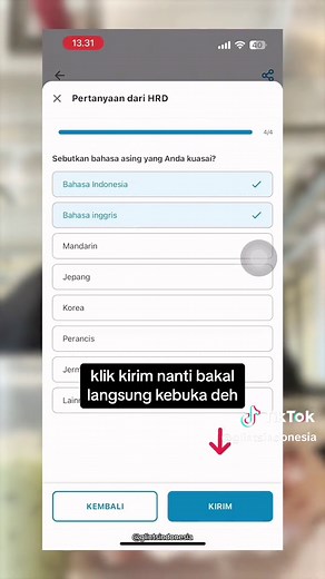 Kamu udh pernah coba apk Glints ini belum? Coba deh biar bisa #PDKTkeHRD. Ada fitur Chat untuk Melamar-nya jd lebih enak tektokan sm rekruter. Download apk nya “Glints” di playstore atau app store yaa ✨ #fyp #foryoupage #pencarikerja #pejuangkerja #jobseeker #freshgraduate #tipscarikerja #tipsinterview #pertanyaaninterview