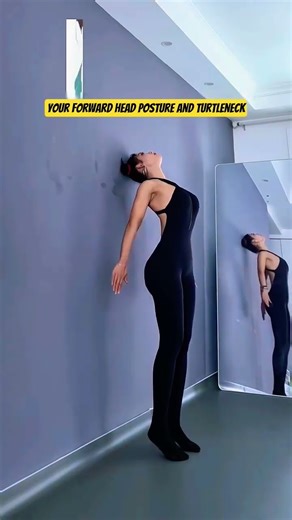 Home posture exercises, even if there's a wall #posture #homeworkoutFitness #GoodBody