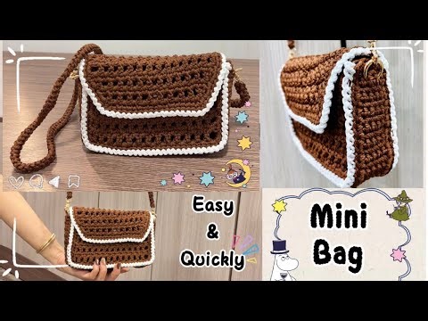 Crochet Bag | Shoulder Bag | Bag Tutorial | Crochet EASY Phone Bag Tutorial | For Beginners