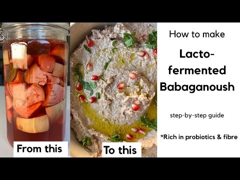 LACTO-FERMENTED EGGPLANT DIP | LACTO- FERMENTED BABAGANOUSH