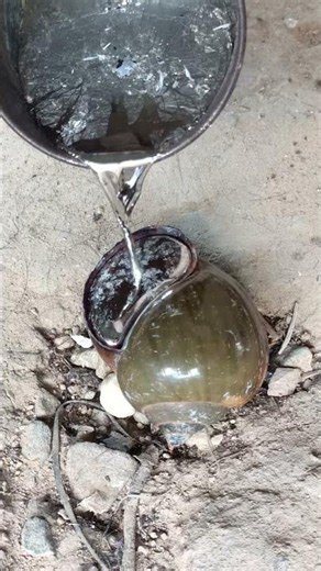 Pouring Molten Copper Into A Fragile Snail Shell! 🐚🔥 #shorts #metalcasting #satisfying