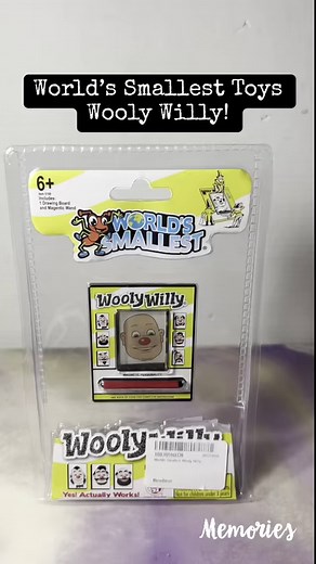 The World’s Smallest Wooly Willy #Nostalgia #miniatures #minitoys #retrotoys #vintagetoys #fidgets #magnets #childhoodmemories #unboxing | CPJ Collectibles