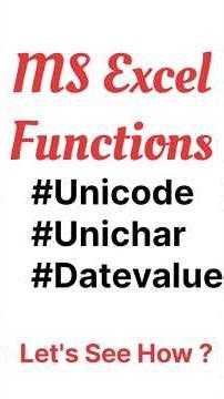 excel functions | Excel emoji using UNICHAR | Excel text functions tutorial | shortfeed | shorts