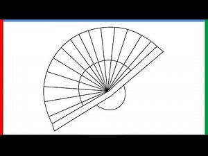 How to draw a Hand Fan Step by Step for Beginners