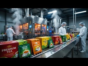 Inside the Tea Processing Factory – From Fresh Leaves to Packed Tea (Full Process)