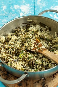 Greek Grape Leaf Pilaf: Deconstructed Dolmadakia