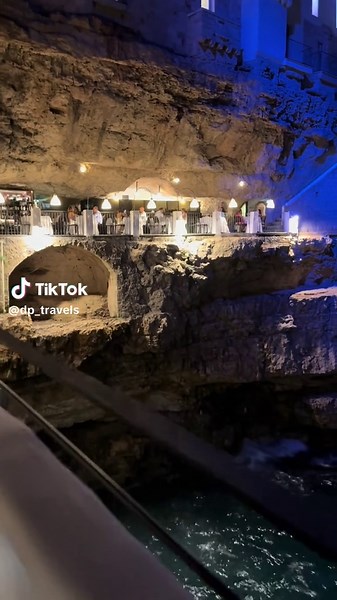Date Night at Grotta Palazzese #polignano #puglia #apulia #italy #restaurant
