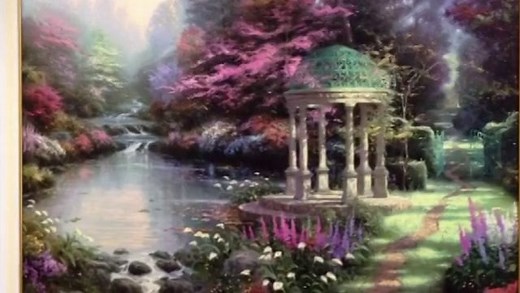 Thomas Kinkade Garden of Prayer Painting