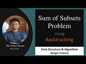 Sum of Subsets Problem | Backtracking | Data Structure & Algorithm | Bangla Tutorial